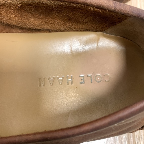 Men's Brown Leather Driving Shoes Loafers 9W EE wide - Picture 6 of 8